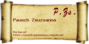 Pausch Zsuzsanna névjegykártya